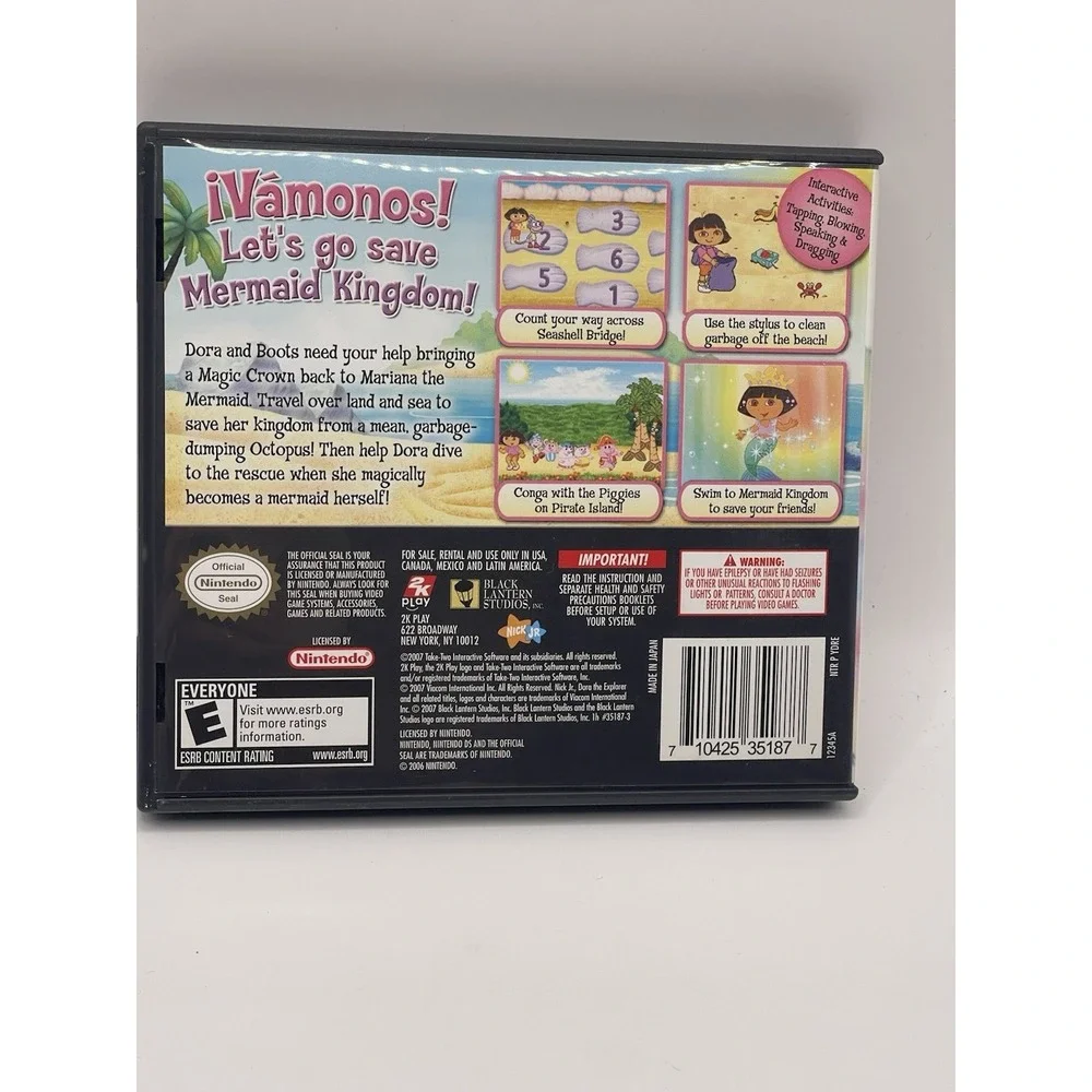 Dora the Explorer:‎ Dora Saves the Mermaids - Nintendo DS